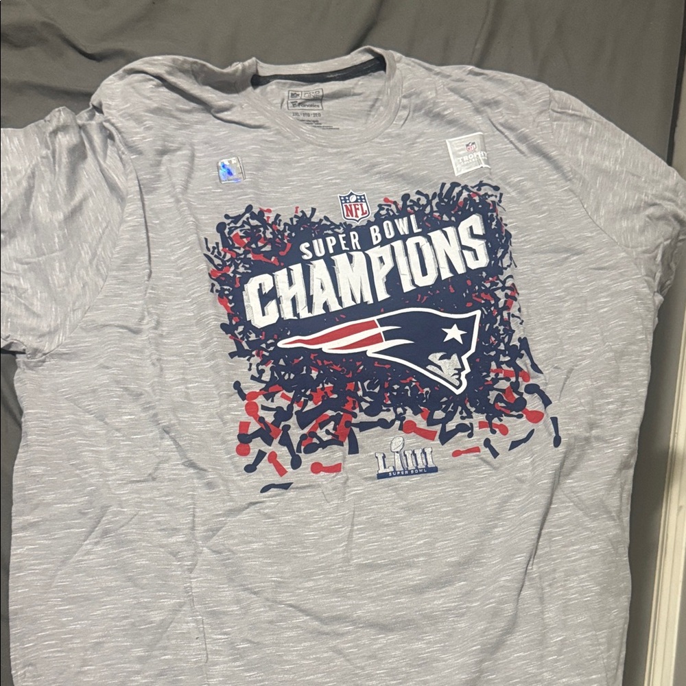 Fanatics Gray Super Bowl Champions Tee